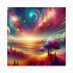 Psychedelic Landscape 11 Canvas Print