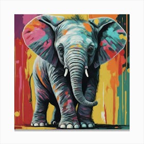 Elephant Painting Canvas Print