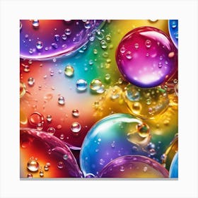 Water Bubbles 2 Canvas Print