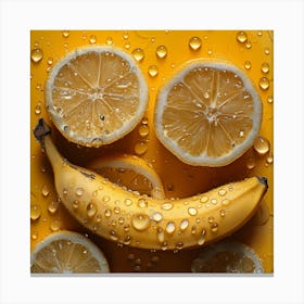 Smiley Bananas Canvas Print