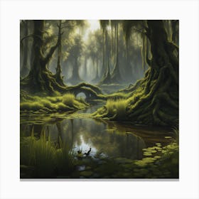 Mossy Forest 1 Canvas Print