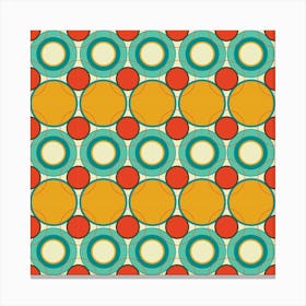 Modern Retro Pattern 14 Canvas Print