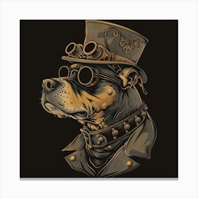 Steampunk Dog 11 Canvas Print