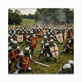 Medieval Knights Canvas Print