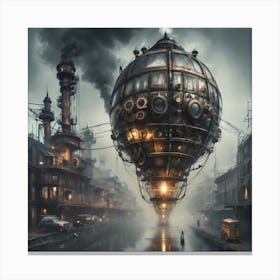 Steampunk baloon 1 Canvas Print