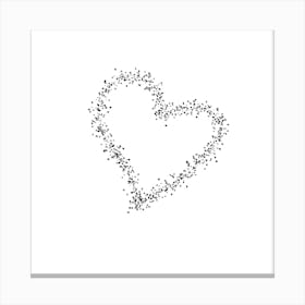 Heart Made Of Stars Canvas Print