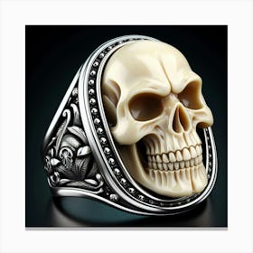 Skull Ring 3 Canvas Print