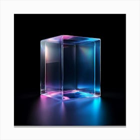 Transparent Cube Canvas Print