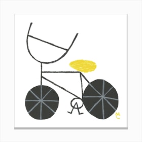 Bike 8 Square Canvas Print