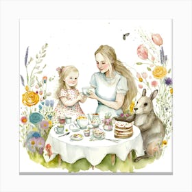 Mothers Day Watercolor Wall Art (9) Canvas Print