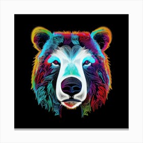 Psychedelic Bear 1 Stampe su tela