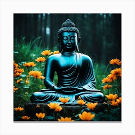 Buddha In The Forest Canvas Print