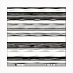 Black And White Stripes Canvas Print