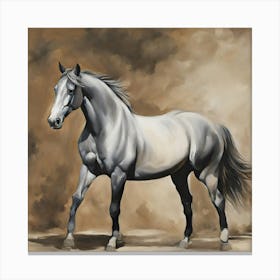 White Horse Canvas Print