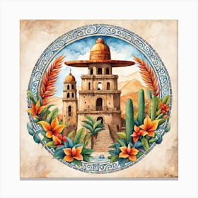 Mexican Castle Canvas Print