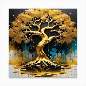 Tree Of Gold 2 Canvas Print