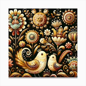 Russian Folk Art Canvas Print