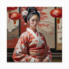 Geisha 2 Canvas Print