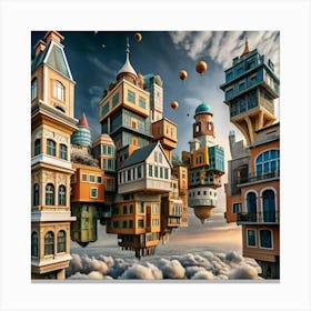 City In The Sky Canvas Print