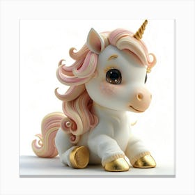 Unicorn Figurine 8 Canvas Print