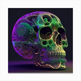 Fractal Skull Canvas Print