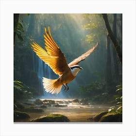 Bird In The Forest Canvas Print