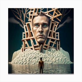 Man In A Tree Canvas Print