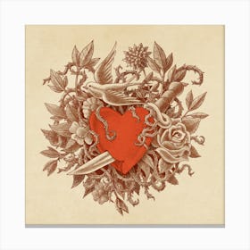 Heart Of Thorns Canvas Print