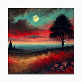 Red Sky At Night Canvas Print