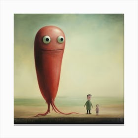 'The Giant Worm' Canvas Print