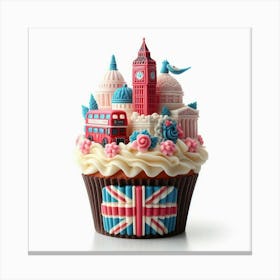 London Cupcake 2 Canvas Print