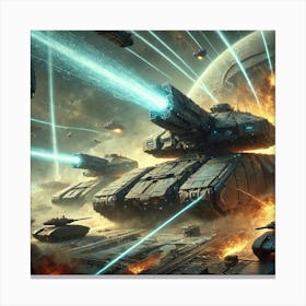 Event Horizon Tanks Combat Role Canvas Print