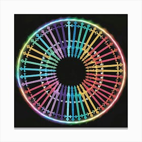 Rainbow Wheel Canvas Print