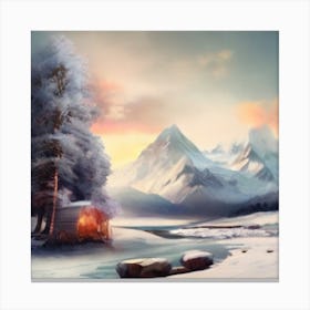 Winter Landscape Canvas Print