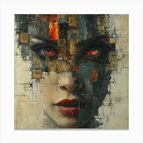 Face Of A Woman Canvas Print