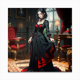 Gothic Woman 2 Canvas Print