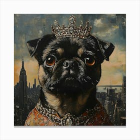 Regal Pug 2 Canvas Print