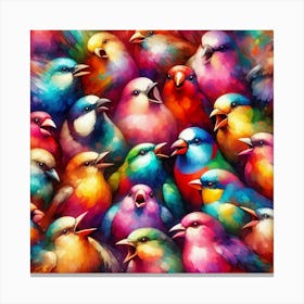 Colorful Birds Canvas Print