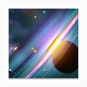 Space Painting Canvas Print