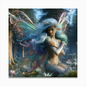 Fairy In The Forest 12 Canvas Print