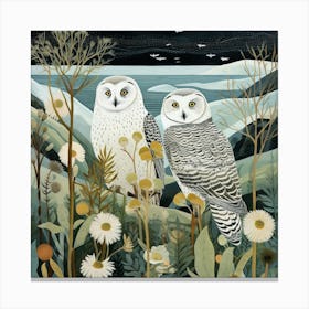 Bird In Nature Snowy Owl 1 Canvas Print