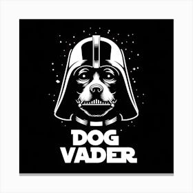 Dog Vader Graphic Canvas Print