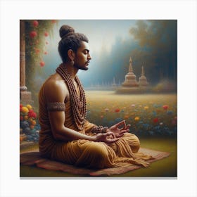 Buddha In Meditation 7 Canvas Print