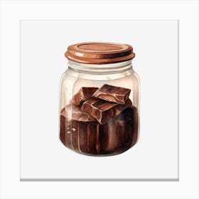 Chocolate In A Jar 8 Canvas Print