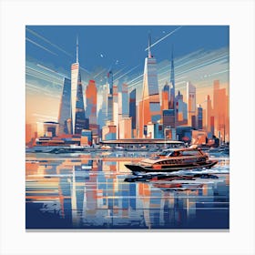 New York City Skyline 1 Canvas Print