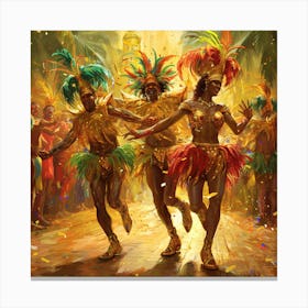 Carnival Dancers Canvas Print