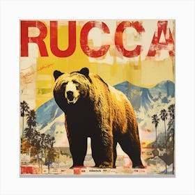 Rucca Bear Canvas Print