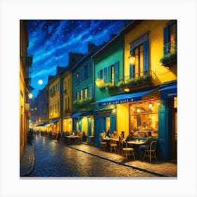 Paris At Night Canvas Print