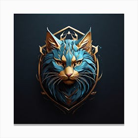 Blue Cat Canvas Print