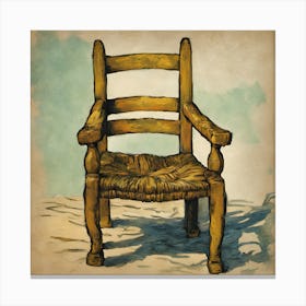 Van Goghs Chair, Vincent van Gogh Art Print Canvas Print